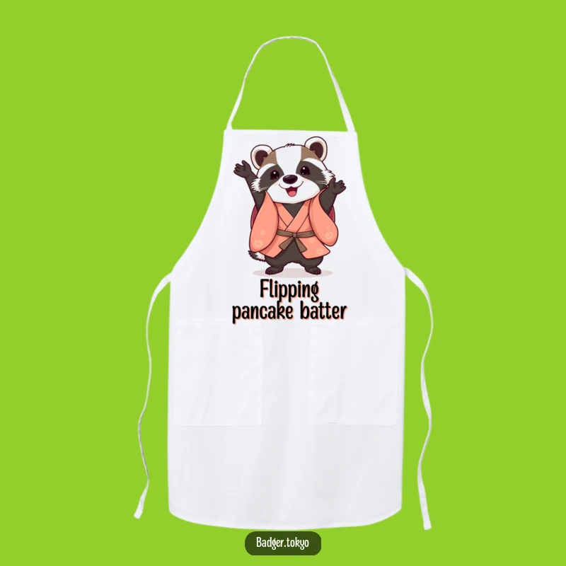 Funny Somersault Badger Kimono Apron: Agile Chef, Kitchen Fun, Perfect Funny Gift