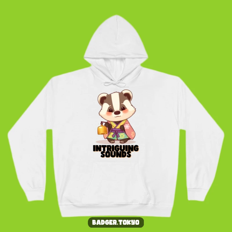 Funny Cozy Badger Kimono Hoodie - Curious & Warm Comfort