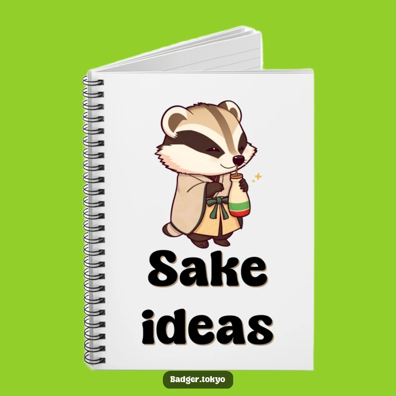 Funny Journal: Sake Badger Kimono - Notes & Festive Ideas