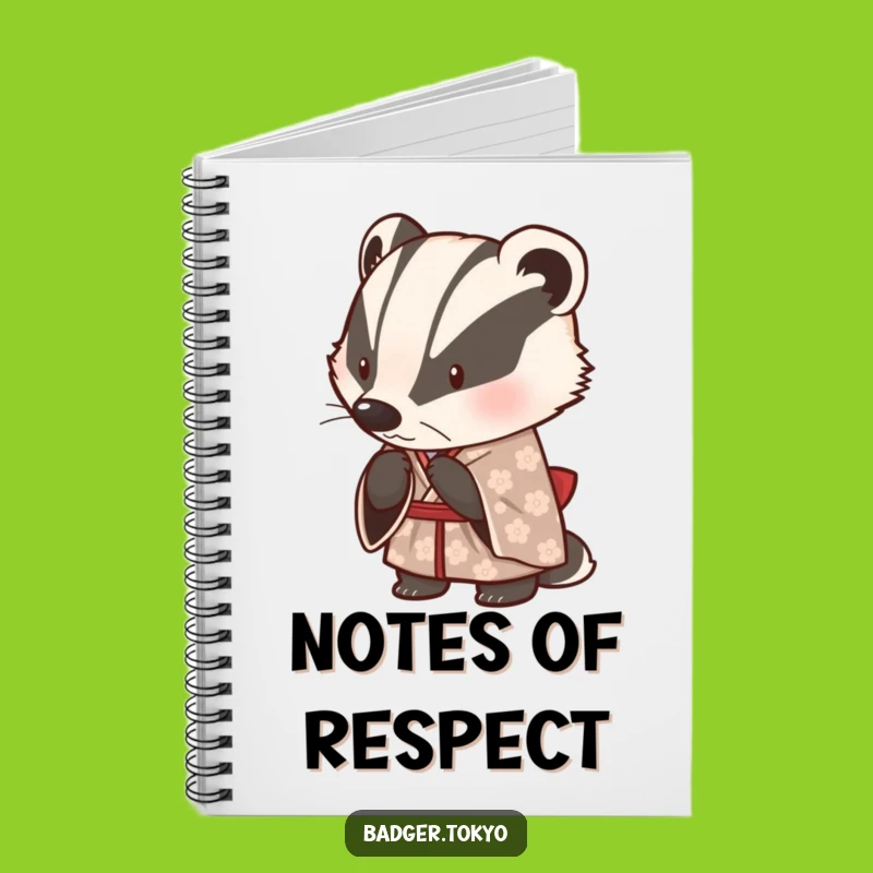 Funny Journal: Cute Badger Kimono Bow - Ideas & Notes